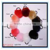 Cheap Wholesale Price Elastic Fur Fluffy Ball Pom Pom Scrunchie Ponytail Holder Hair Accessories