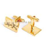 Gold Square Tiger Cufflinks Brand for Mens French Shirt thumbnail-4