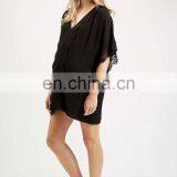 Lace Trim Kaftan Max Fashion Maternity Shirts thumbnail-2