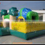 Commercial Inflatable Bouncer Castle, Multi Propose Bouncy Castle for Kids, Funny Airblown Inflatable Forest Theme Bouncy