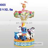 AOQI big discount high quality Three Persons Flower and horse Carrousel