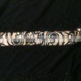 Black Color Velvet Burkha With Printed Satin / Islamic Style Daily Wear Beautiful Burqa For Indian Women (dubai Abaya 2017) thumbnail-4