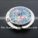 Hot Sale Custom Make Rose Flower Table Top Foldable Purse Bag Hanger /Bag Holder /Bag Hook for Promotial Gift