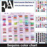 2015 High Quality Special Color Limited Qty Round CUP Loose Garment Sewing on Sequins Color Chart in Strung Rolls (SEQ)