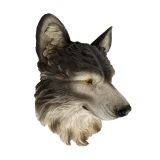 Ho Display Custom Indoor Bar Decoration Wall Mounted Resin Wolf Head Statue thumbnail-4