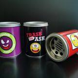 Round Tins With Lids Surface Offset Printing Ashtry Tin Can thumbnail-5