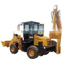 Hydraulic Backhoe Loader With Bucket