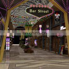 3Dmax Architecture Rendering for Bar Street Landscape Rendering Drawing and Exterior Decoration Drawing
