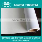 260g Waterproof Inkjet Cotton Canvas for Large Format Printing thumbnail-2