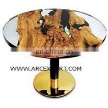 Gold Plated Epoxy Resin Table