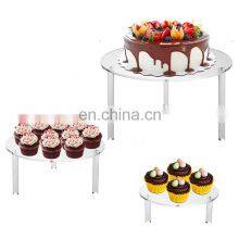 Pillar Rod Acrylic Cake Stand Wedding Cupcake Display Holder Cake Separator