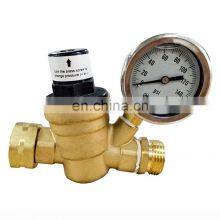 NPT 3/4'' Lead-Free Water Pressure Regulator Valve With Improved Pressure Gauge thumbnail-1