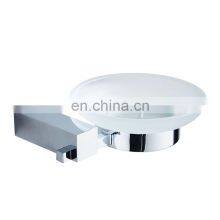 Brass Bathroom Accessories Set Wall Mounted Glass Soap Container Soap Dish Holder thumbnail-1