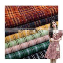 100% Cotton Yarn Dyed Check Design Plain Tartan Fabric for Women Garment thumbnail-1