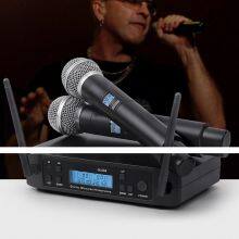 GLXD4 SM58 Cheap Price Uhf Dual Channel Handheld Long Range Wireless Microphone For Shure thumbnail-5