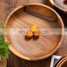 100% натуральные бамбуковые салатные миски, здоровые, многоразовые, наборы деревянных подающих мисков разных размеров для фруктов, закусок и блюд thumbnail-4