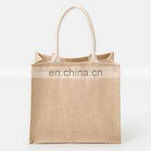 High Quality Reusable Grocery Bags Shopping Bags Customized Printing Jute Tote Bags With Inner Lamination thumbnail-3