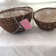 Willow Hanging Basket With Chain thumbnail-3