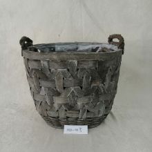 hot selling poplar wood storage basket woven storage basket