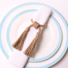Tassel Pendant Napkin Ring Wedding Party Napkin Holders Dining Table Accessories thumbnail-5