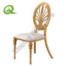 Modern Hotel Luxury Dining Room Chair for Furniture Stainless Steel Restaurant Dining Chair thumbnail-1