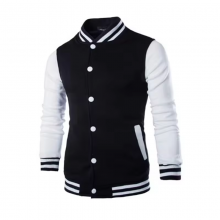 Plus Size Men's Versity College Wholesale Blank Varsity Custom Logo Plain Letterman thumbnail-2