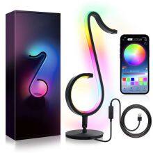 LED Decoration RGB Light APP Remote Control Bedroom Bedside Ambient Lighting Musical Note Light Wall Lamp Table Lamp thumbnail-1