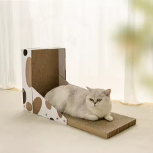 MEOW LOVE Corrugated Cardboard Cat Scratcher Sofa Protector Stocked Cat Toy and Bed for Cats Paper Scratch Board thumbnail-3