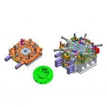 Custom Plastic Mold for Industrial Fan Wheel With Parker Hydraulic Cylinder thumbnail-2