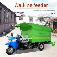 Small Three-wheel Electric Feed Spreader, Feeding Machine for Livestock Such as Cattle, Sheep and Horses, Pictures of Grass Spreader thumbnail-1