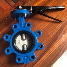 Top Quality Ductile Iron CF8M Disc Lever Operated Wafer Lug Type Butterfly Valve Knife Gate Valve thumbnail-5