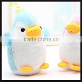 blue soft plush toy penguin with small size