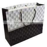 High Quality White Black Color Gift Tote Shopping Bags Design Luminaries Paper Bag B248 thumbnail-1