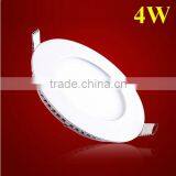 Ultra-thin LED Panel Lights 4w 360LM Round Mini Dimmable LED Ceiling Light 95mm Hole Size