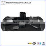 High Quality Black 6Peices Office Leather Elegant Desk Sets