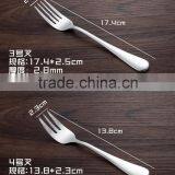 Stainless Dessert Fork Made by Junzhan Factory Directly With Low Price and Plain Handle