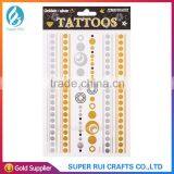 2015 Popular and Beautiful Golden Temporary Jewelry Tattoo Sticker thumbnail-5