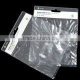 Paper Card Header Printing Clear Pvc Materials Plastic Header Bag
