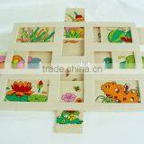 Hot Selling Educational Wooden Toys Plant Take Out Puzzle thumbnail-1