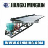 High efficency 15 to 108 tons per day mineral processing shaking table for gold mill