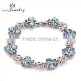 Fashion Thin Chain 925 Silver Zircon Bracelets Pure Silver Bracelet thumbnail-1