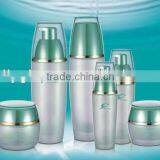 Frosted and Clear Glass Cosmetic Bottle thumbnail-1