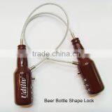 Factory Direct New Products Bottle Shape Combination Cable Locks thumbnail-2