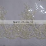 guangzhou wholesale border embroideries mesh lace/border lace trim 2015 new products/