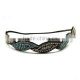Wholesale Headpiece Jewelry Girls Hair Accessories Crystal Beaded Headband Quality Choice thumbnail-1