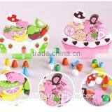 Wooden Crescent Balance Fruit And Cake Stringing Beads Game thumbnail-3
