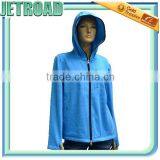 Women Heather Fleece Sweatshirt Zipper up Hoodie Thin Soft Jacket
