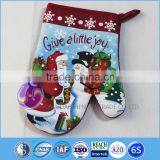 Kitchen Accessories Designer Fabric Design Kitchen Heat Resistant Microwave Cotton Christmas Oven Glove thumbnail-1