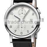 Christmas gift 316L stainless steel luxury watch leather band