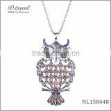 2015 Trendy Hot Fancy Gold Plating Owl Necklace